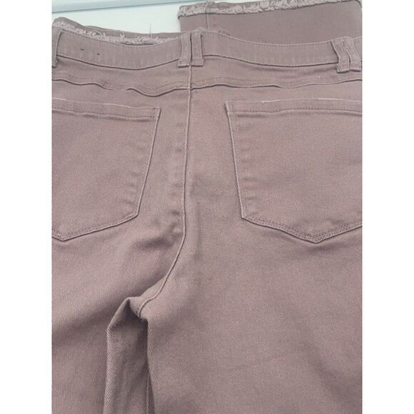 Witt & Wisdom 'ab'solution Frayed High Waist Ankle Flare Jeans In Smokey Twiligh - Picture 15 of 16